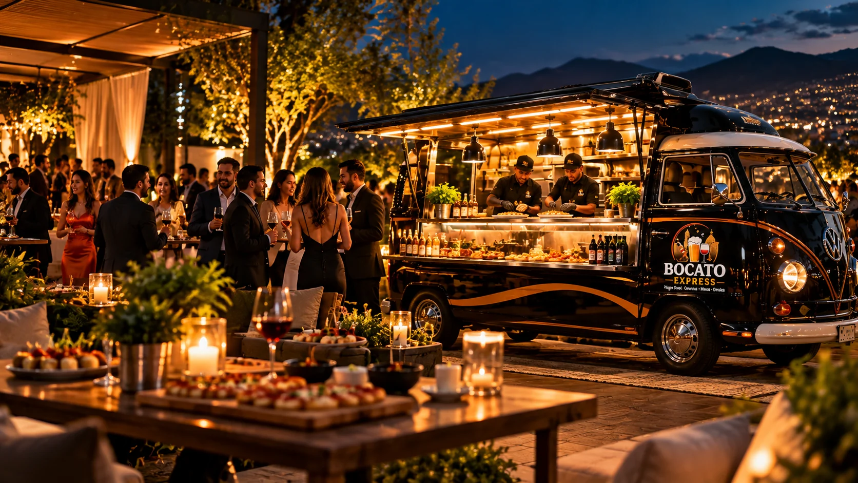 Bocato Express en evento nocturno