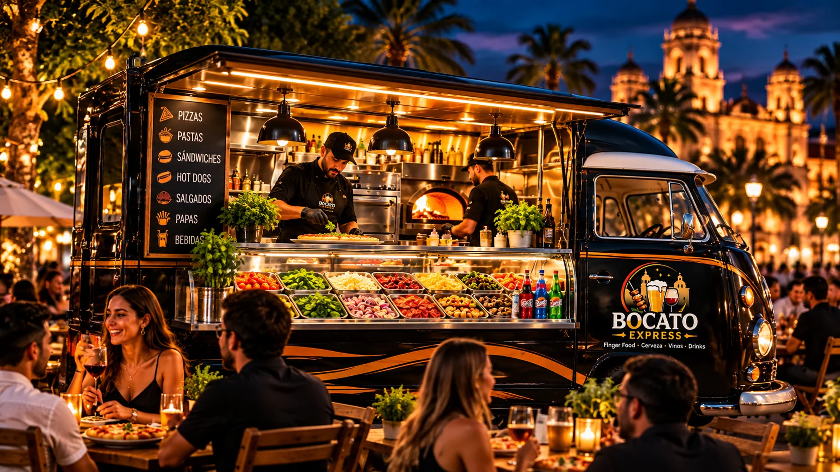 Kombi Bocato Express con vitrina de ingredientes
